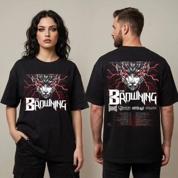 The Browning Burn This World Evolved USA V2 Schedule Tour T Shirt