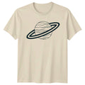 Cosmic Minimalist Planet With Rings T-Shirt Planets Astronomy