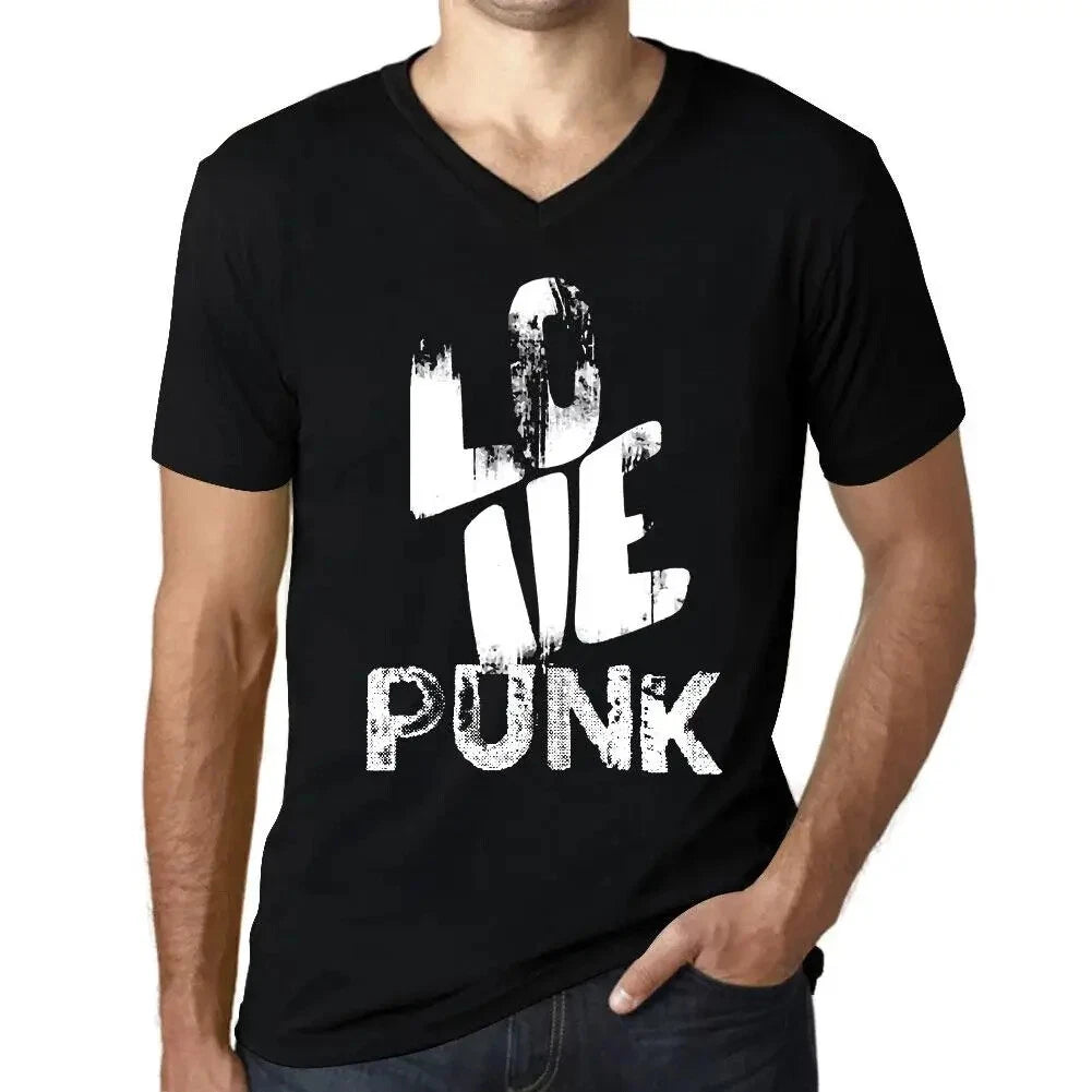 Men's Graphic T-Shirt V Neck Love Punk Eco-Friendly Limited Edition Short Sleeve