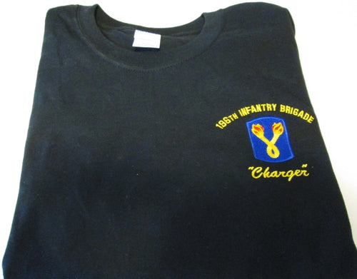 196TH INFANTRY BRIGADE "CHARGER" EMBROIDERED LEFT CHEST SHIRT