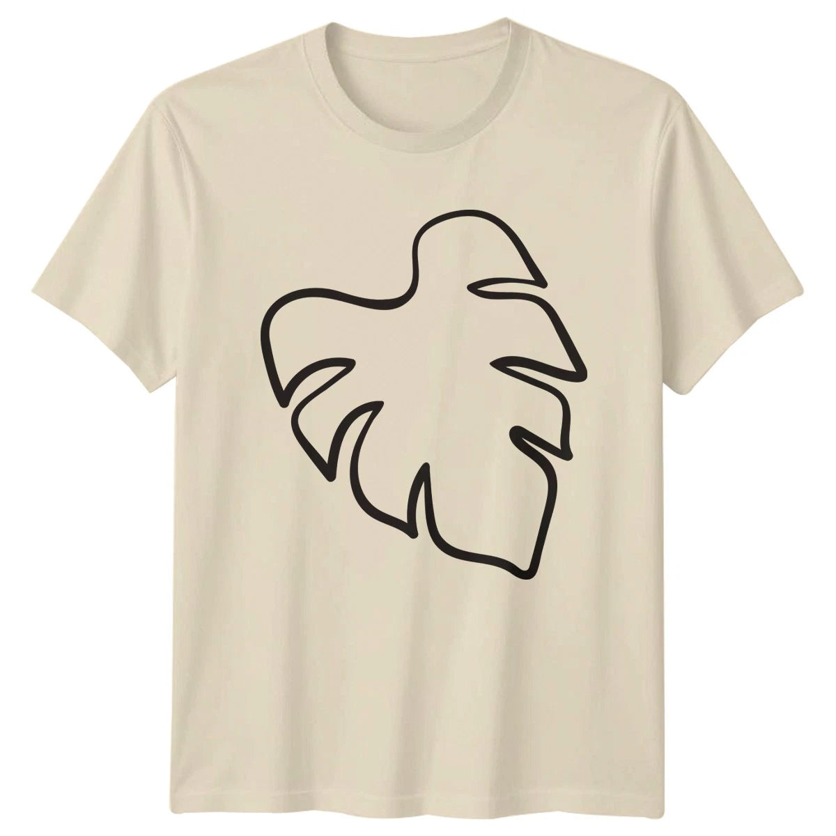 Tropical Leaf Minimalist Plant Lover T-Shirt Tropical Plants Nature Birthday