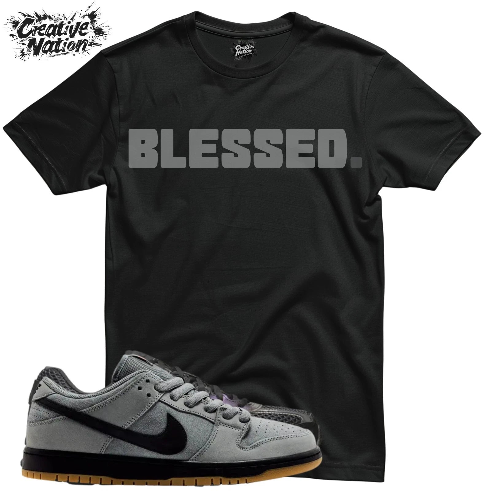 Shirt To Match SB Dunk Low Pro Cool Grey Unisex Tee Sneaker Shirt Blessed Shirt