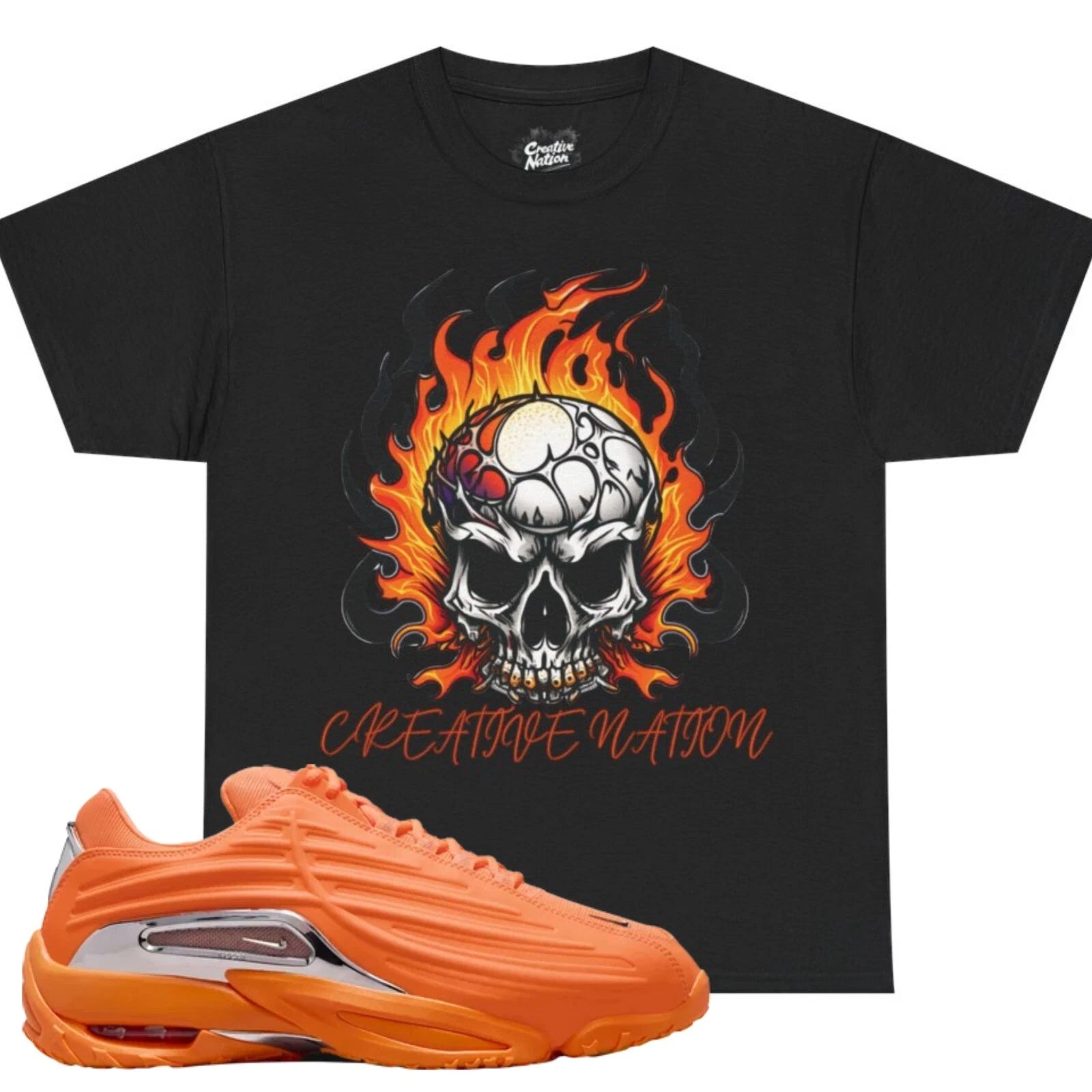 Shirt To Match Orange Unisex Tee Mom Gift Skull Shirt