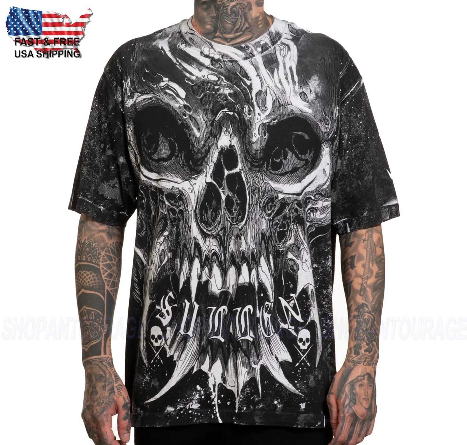 Sullen Art Collective Hurricane 1 Ton Relaxed SCM7033 Short Sleeve Men`s T-shirt