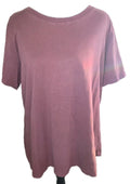 Rose Mauve Heavyweight Cotton Tee XL USA Made Minimalist Classic