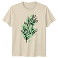 Minimalist Botanical Leaf Branch T-Shirt Minimalist Botanical Plant Nature