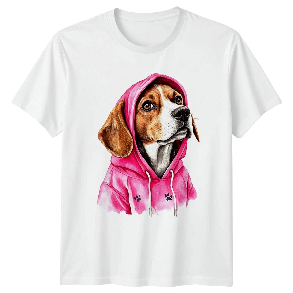 Stylish Beagle Puppy In A Womens T-Shirt Beagle Dog Pets Birthday Gift For Her