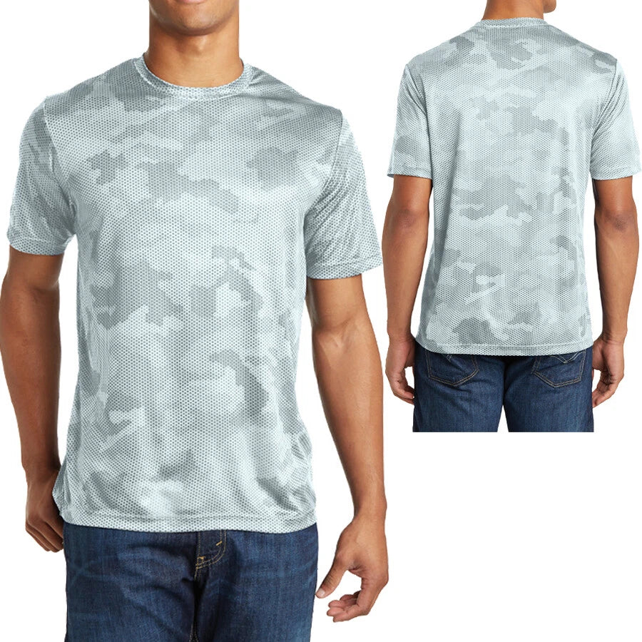 Mens Moisture Wicking Digital Camo Athletic T-Shirt Tagless XS-XL 2X, 3X, 4X NEW