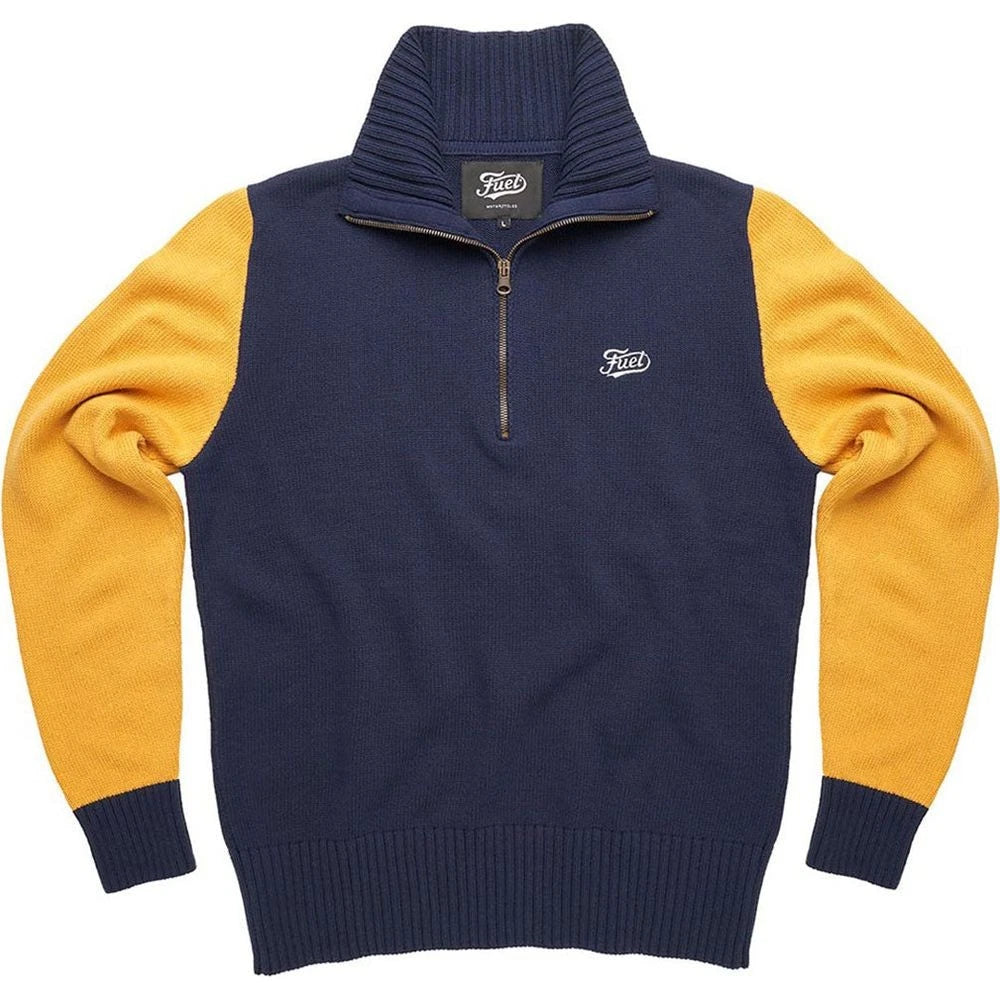 Fuel Hillclimb Fashionable Casual Wear Sweater Blue / Yellow