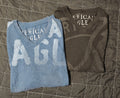 Lot of 2 American Eagle Outfitters Men's V-Neck T-Shirts Black / Blue Size XL