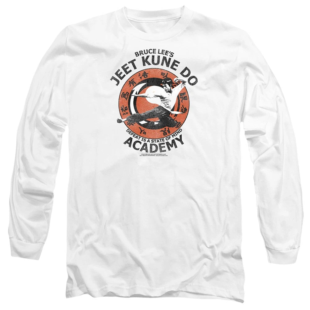 Bruce Lee Jeet Kune Long Sleeve T-Shirt S-2XL, White