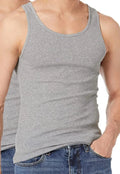 3 x Vest top tank Grey, size XXL 2XL, new, muscle, gym, summer,  100% cotton