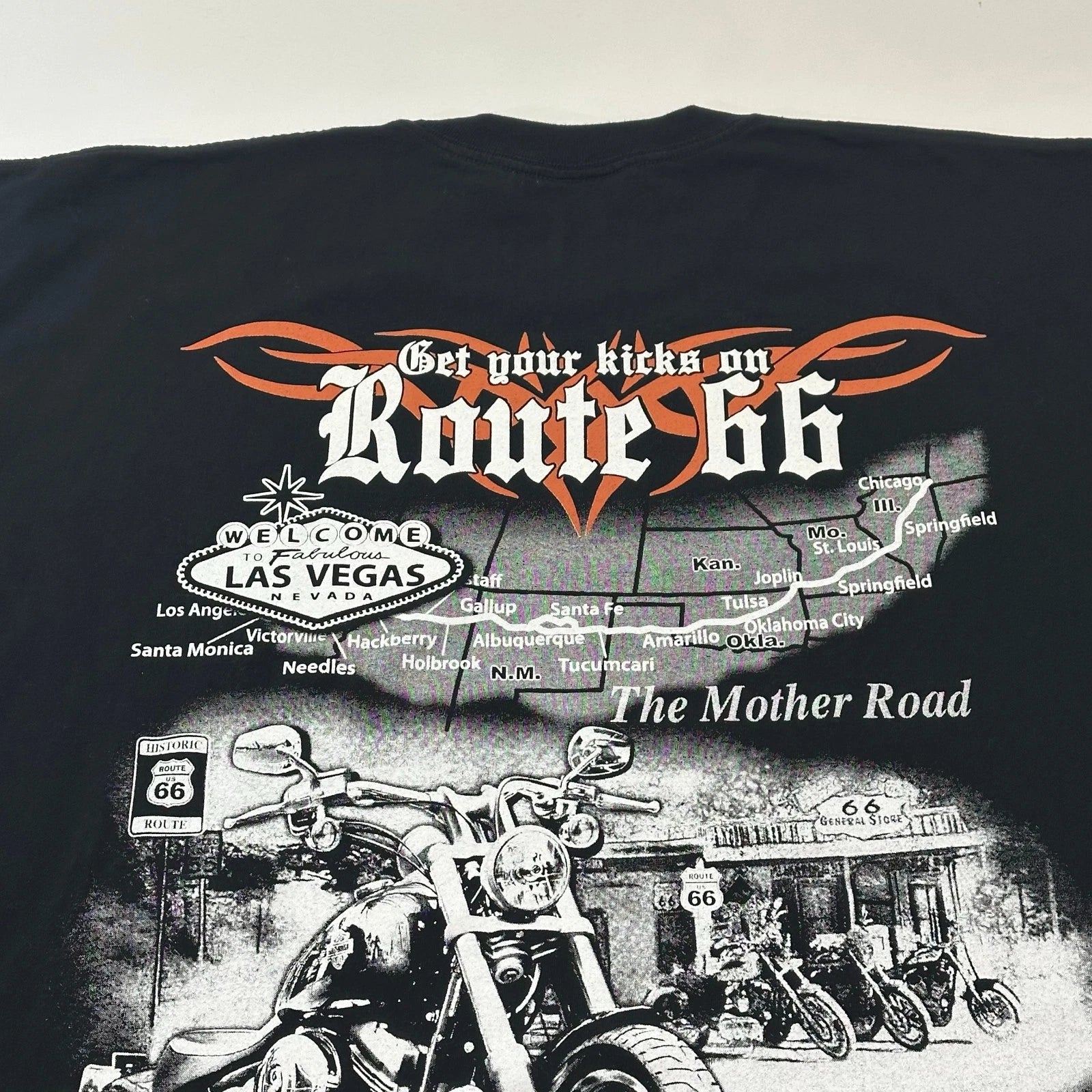 Pro 5 Men's Las Vegas Route 66 Sleeveless Shirt, Black, Size 4XL