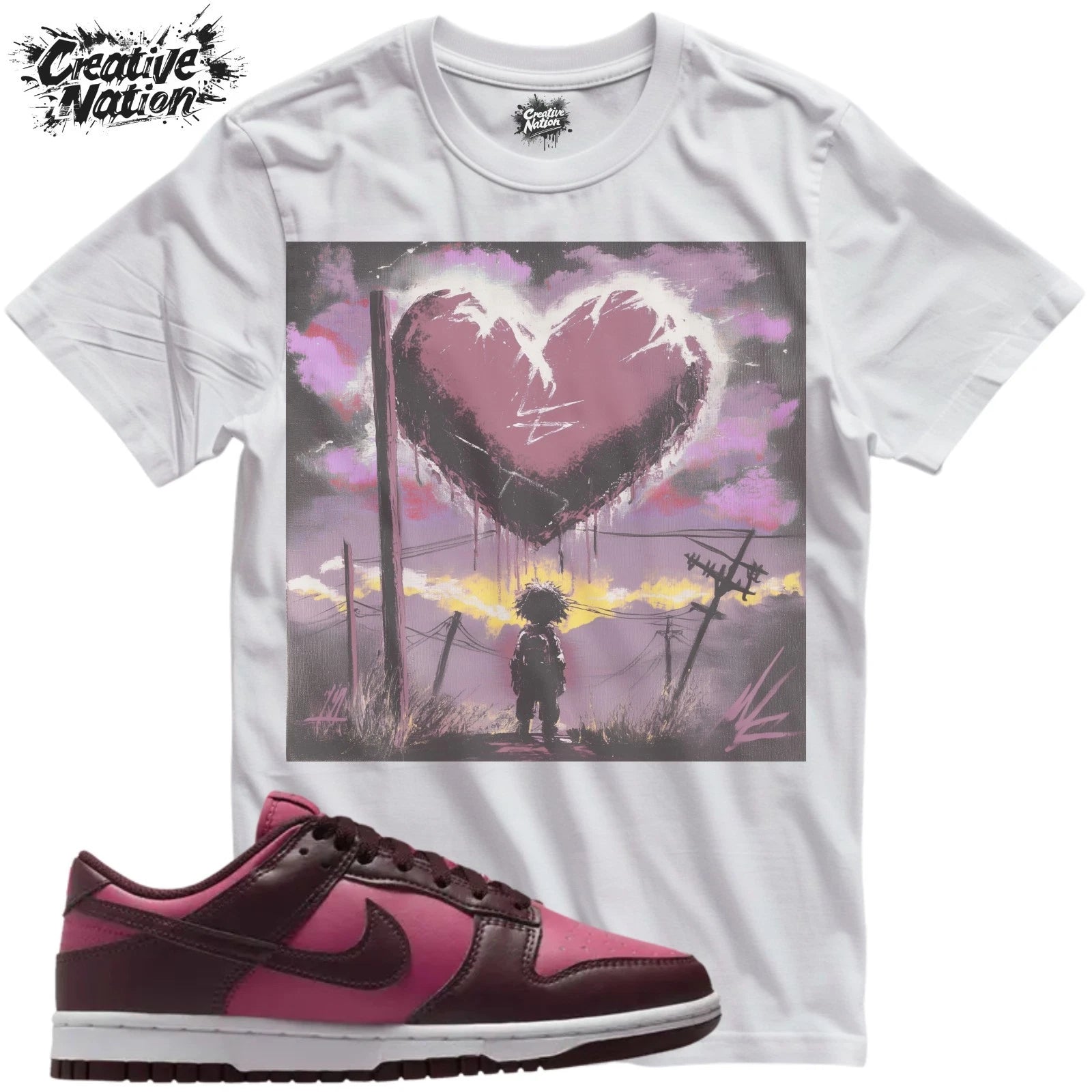Shirt To Match Dunk Low Sweet Beet Unisex Tee Sneaker Shirt Heart Shirt