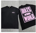 Corteiz Rules The World T Shirt Size s-xxl  Large Black Short Sleeve Streetwear