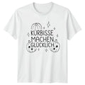 K�rbisse Machen Gl�cklich Womens T-Shirt Cute Pumpkin Patch Autumn Gift For Her