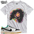 Shirt To Match SB Dunk Low CSEF Unisex Tee Sneaker Shirt Afro Shirt