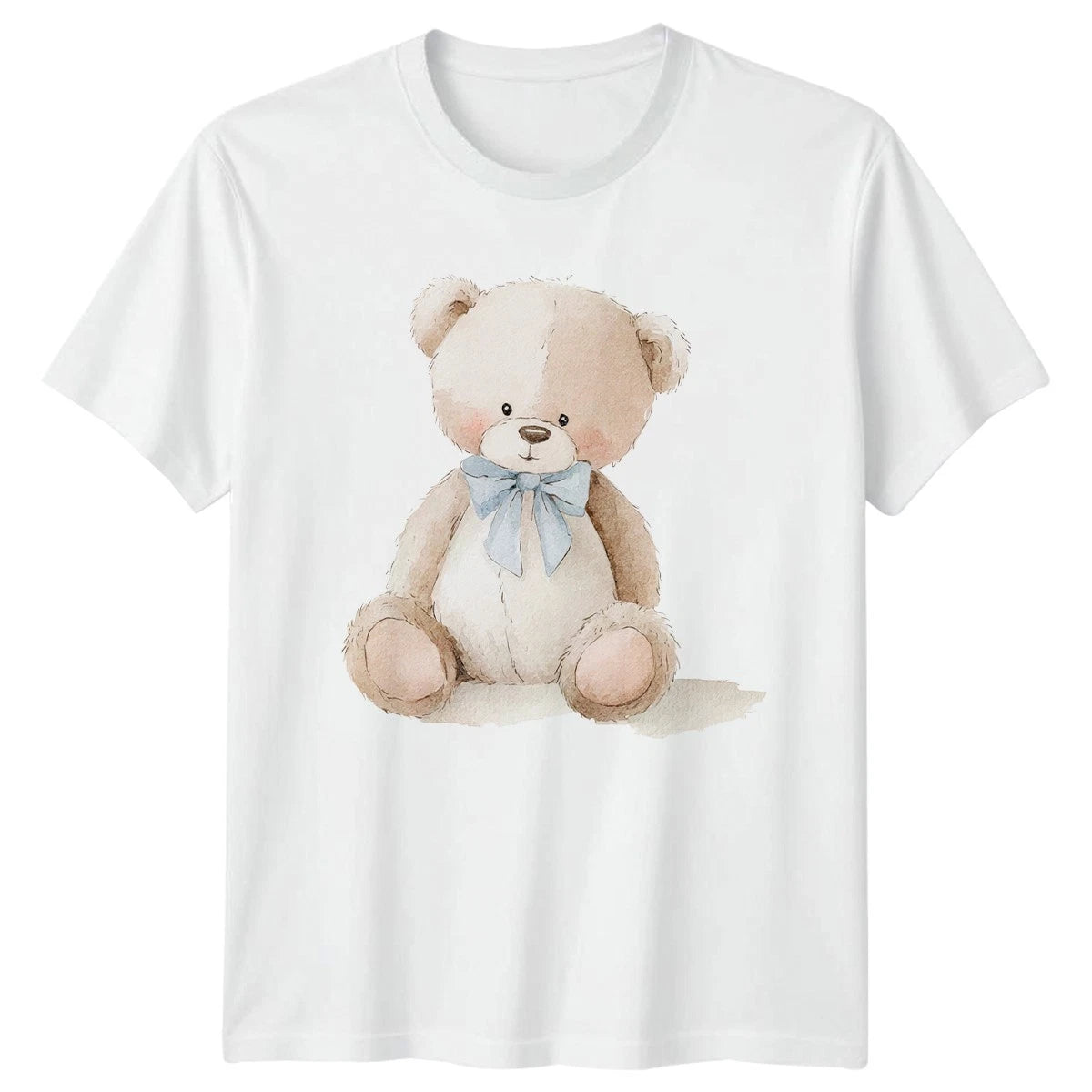 Cute Watercolor Teddy Bear Nursery Graphic Tee Men Women Unisex Top