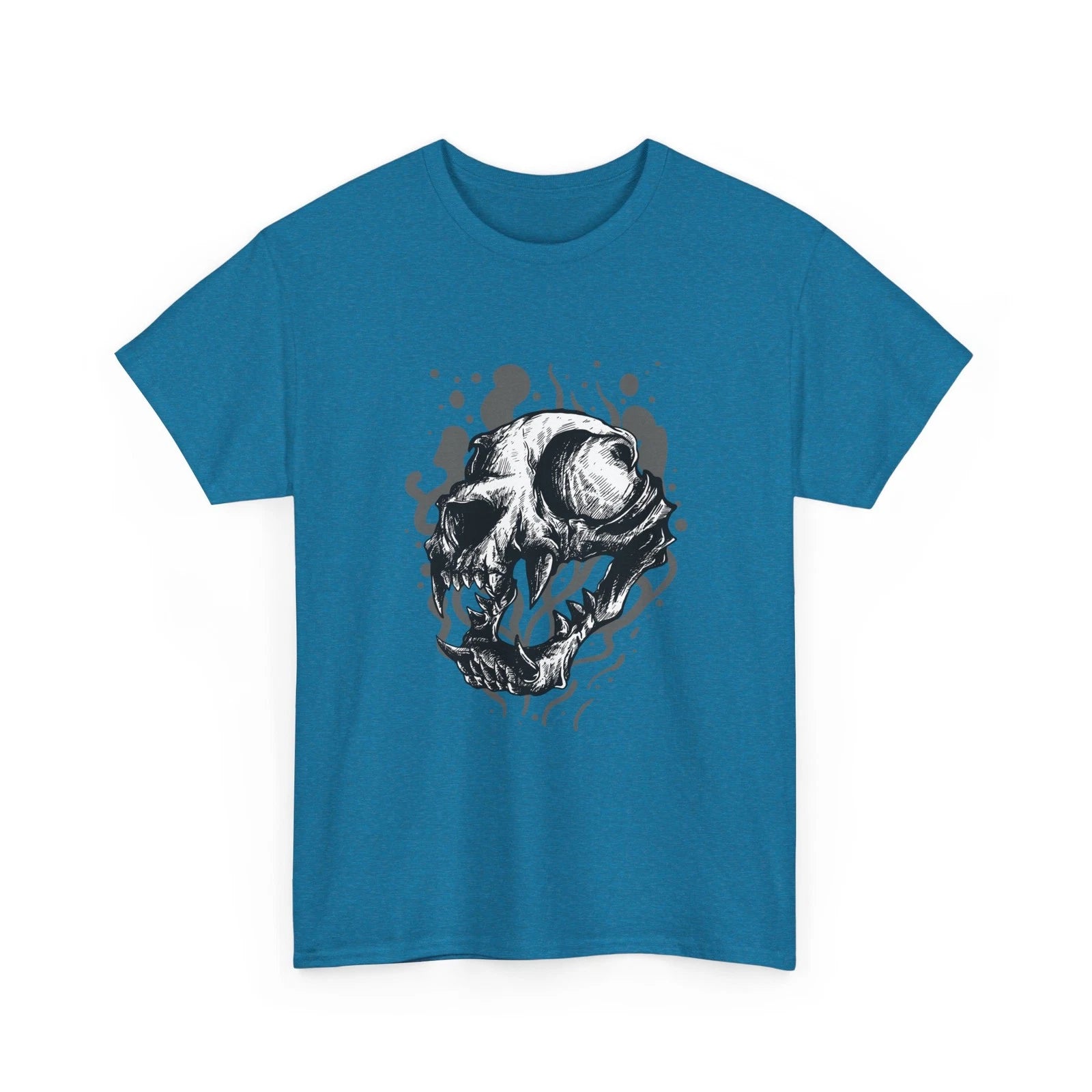Skull Ink Splash Tee | Cat Skull Illustration, Cool Street Vibes Pop Art, Style