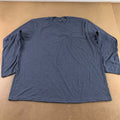 District Men's 4XL Navy Heather Lightweight Long Sleeve Crew Neck T-Shirt New