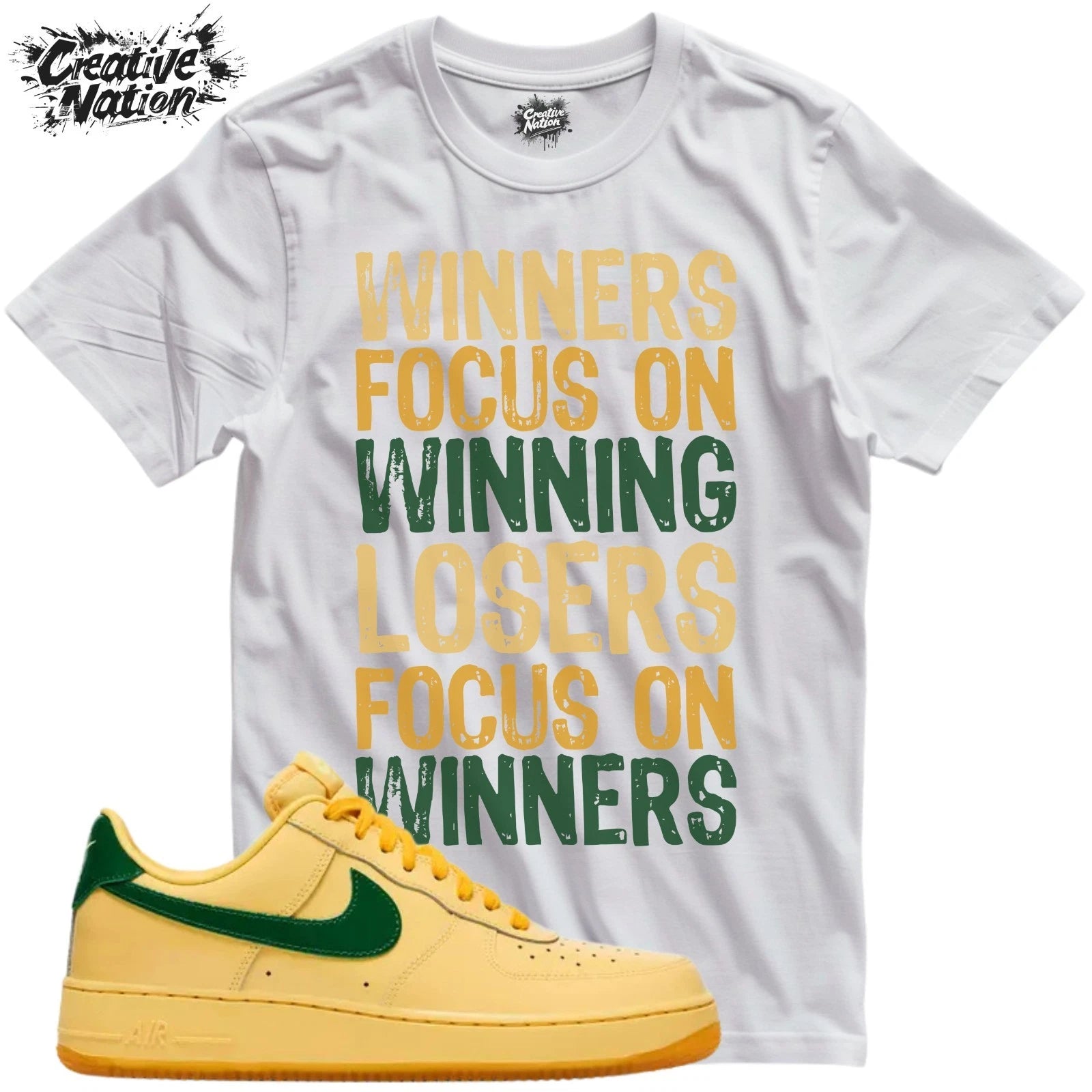 Shirt To Match Gold Green Unisex Tee Sneaker Shirt Gym Shirt For Sneaker Tee