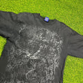Metal Jeans Skull Graphic Tee 2XL Black Gothic Biker Tattoo T-Shirt Modern