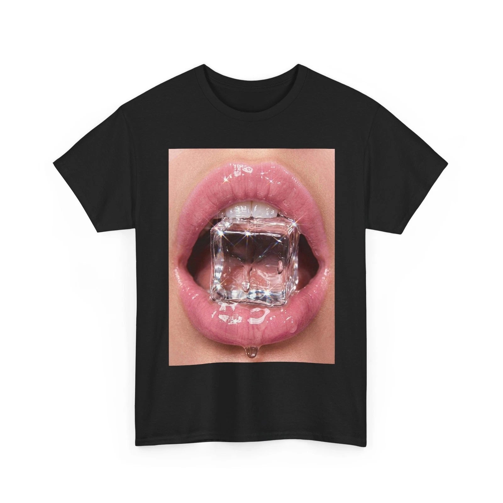 SEXY LIPS ICEY TSHIRT TEE SUMMER FASHION STREET WEAR GIFT MEN WOMEN GLOSS SHIRT