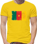 Cameroon Grunge Flag - T-Shirt - Yaounde Country Travel Africa Cameroonian