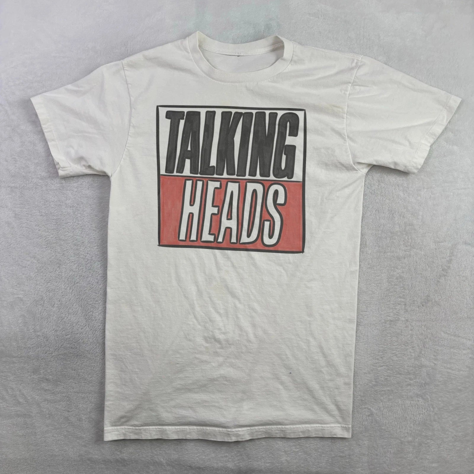The Talking Heads Band T-Shirt, Stop Make Sense, White Unisex Tee