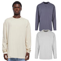 Urban Classics Oversized Open Edge Longsleeve Men Long Sleeve Shirt V-Embroidery