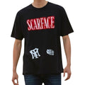 Scarface Men's Graphic Black Tony Montana Short Sleeve Crew T-Shirt 3XL grunge