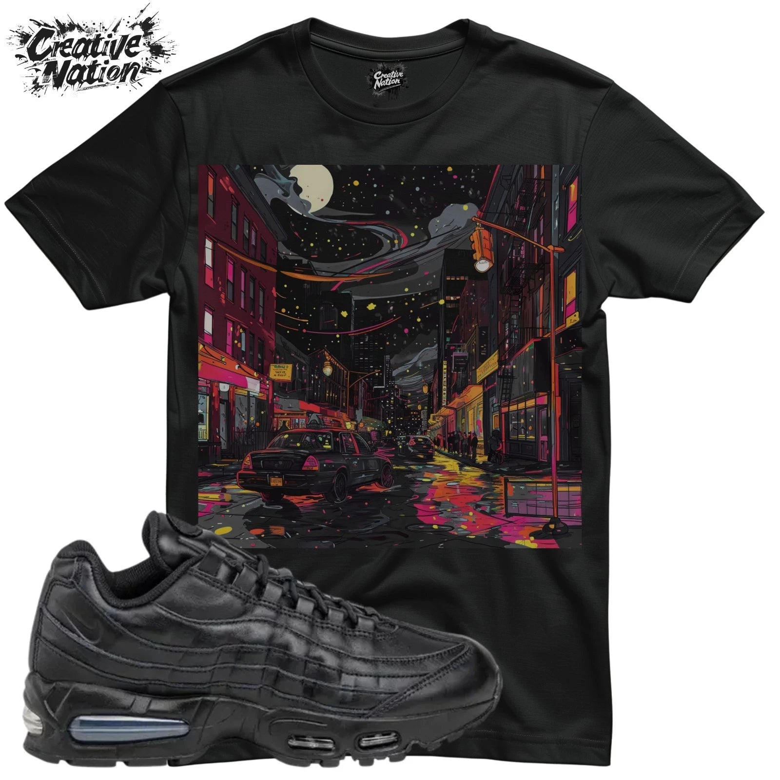Shirt To Match Air Max 95 QS Big Bubble Black Leather Unisex Tee Cool Shirt