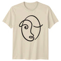 Abstract Minimalist Face Line Art T-Shirt Line Art Abstract Art Birthday Gift