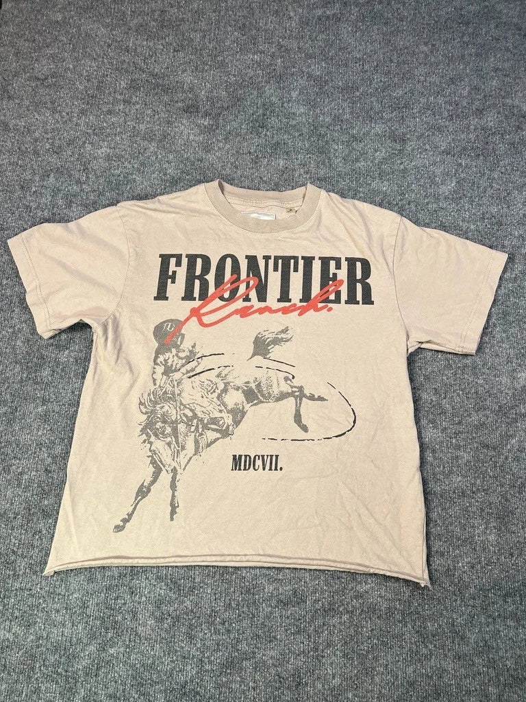 PacSun Mens M Graphic T Shirt Western Rodeo Cowboy  Core Y2K Streetwear Casual