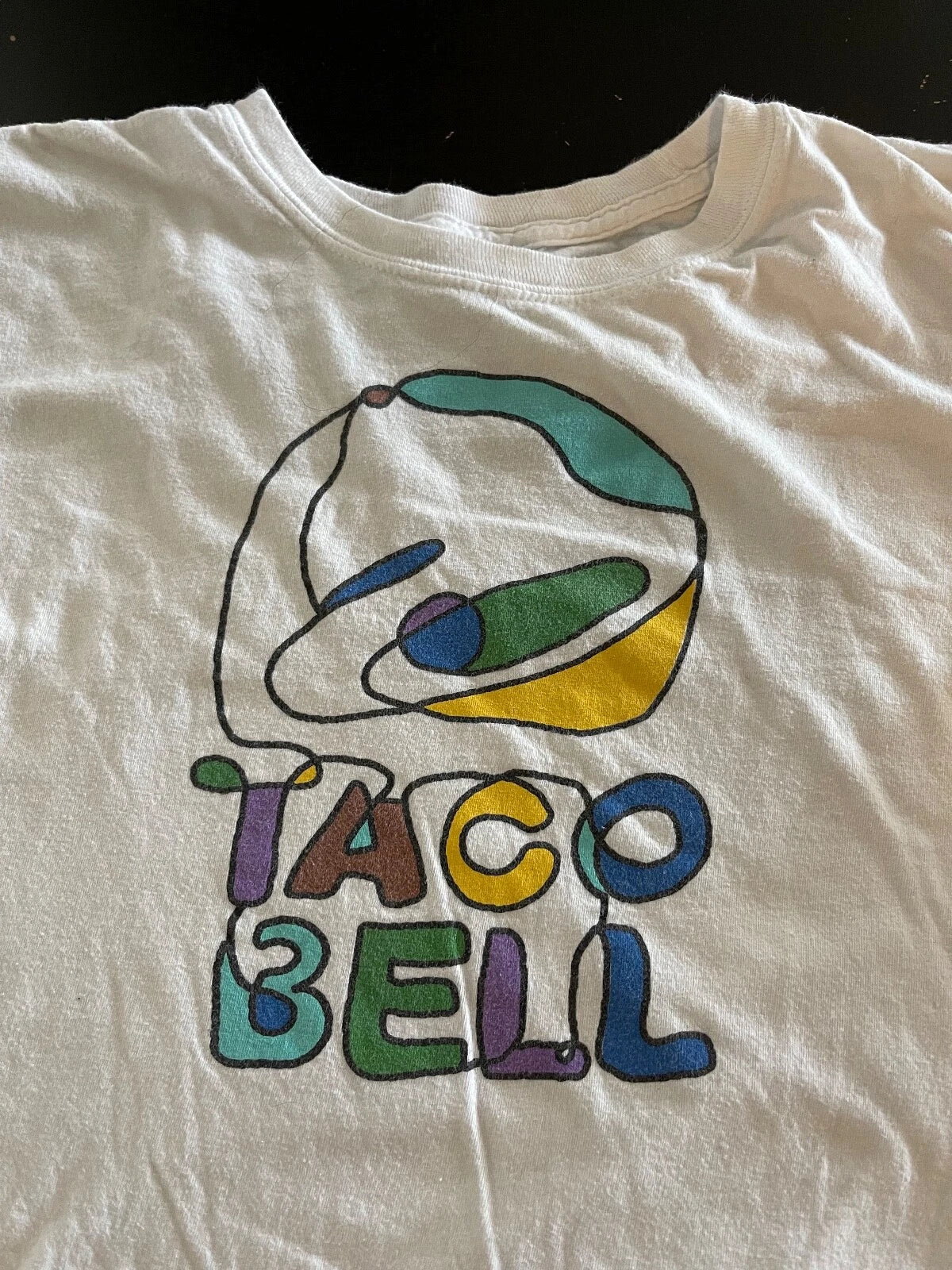 Taco Bell Modern Artistic Graphic T-Shirt, Size: Medium