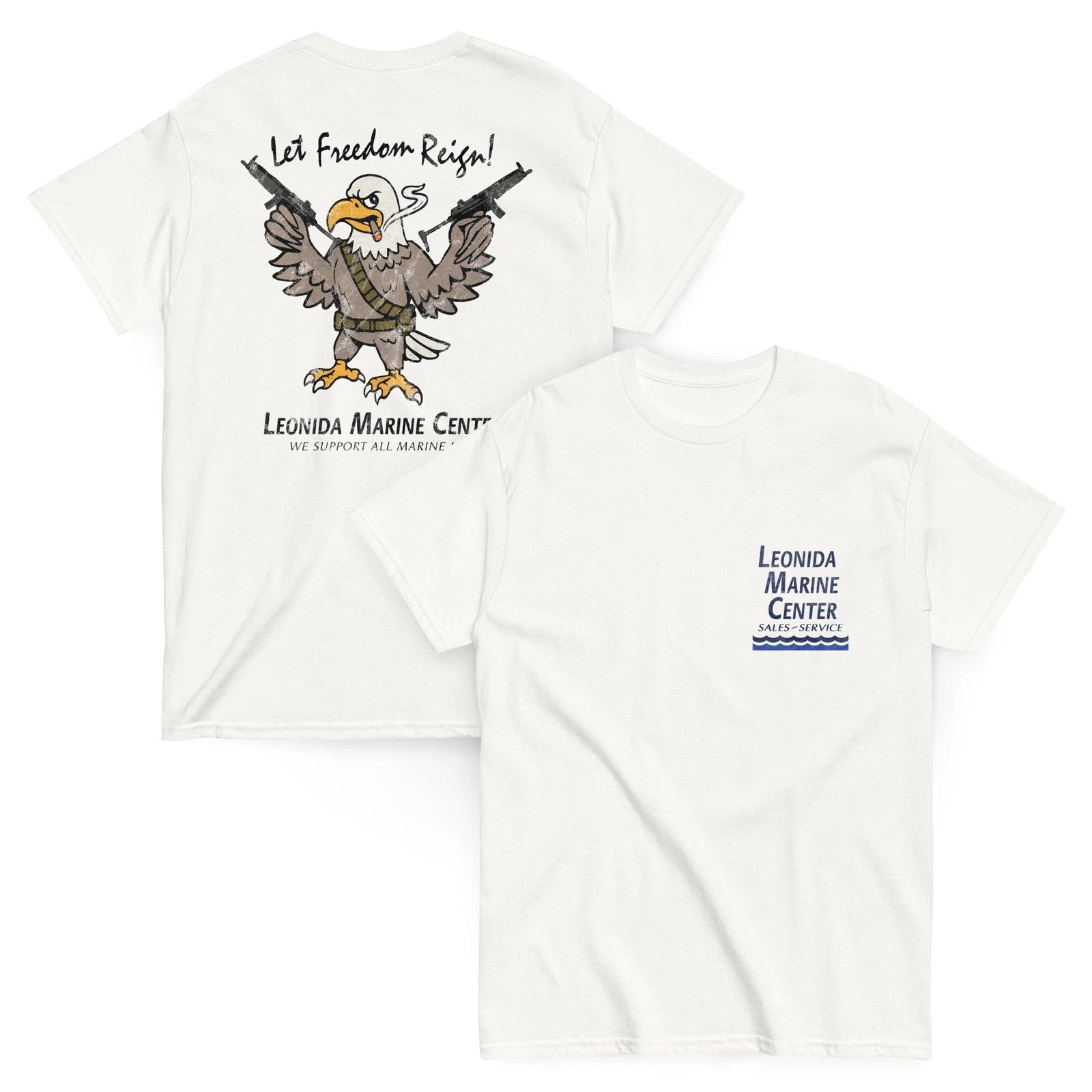 Leonida Marine Center Eagle - Fanmade Game Inspired Vintage Style Graphic Tee
