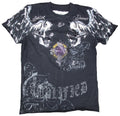 Cool Amplified Saint & Sinner Holy Skull Rhinestone Skirt Star Designer Black