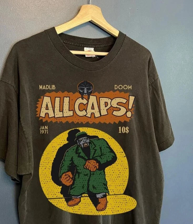 madlib doom all caps vintage Aesthetic Inpsired Tee