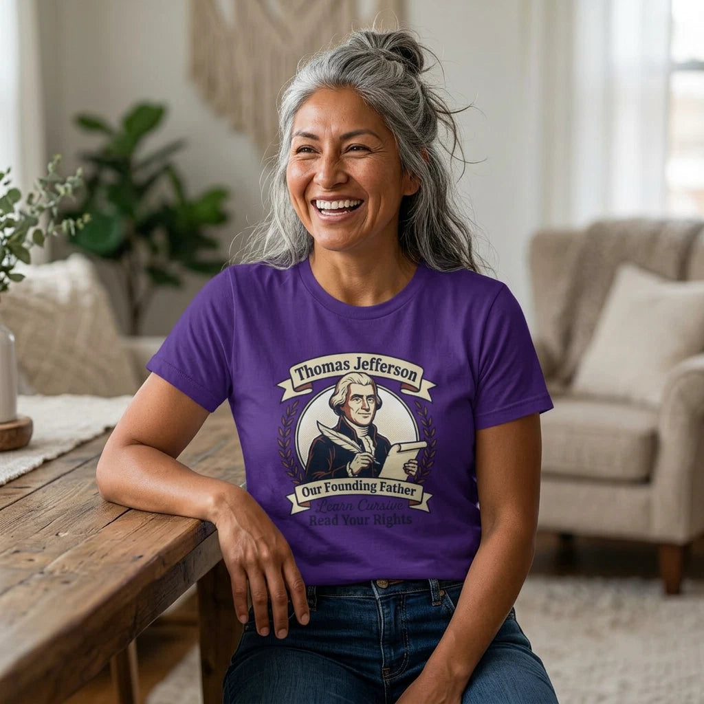 Thomas Jefferson portrait tee | Our Founding Father, Read Your Rights