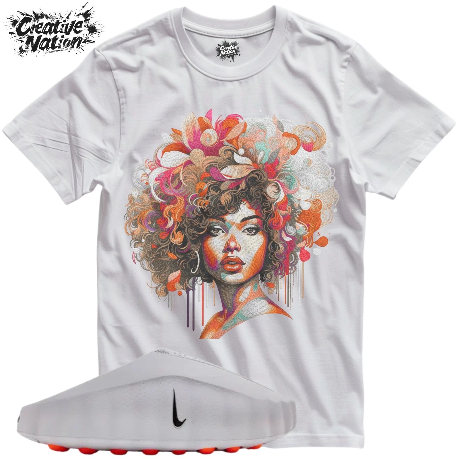 Shirt To Match Mind 001 Slide Light Smoke Grey Unisex Tee Afro Shirt
