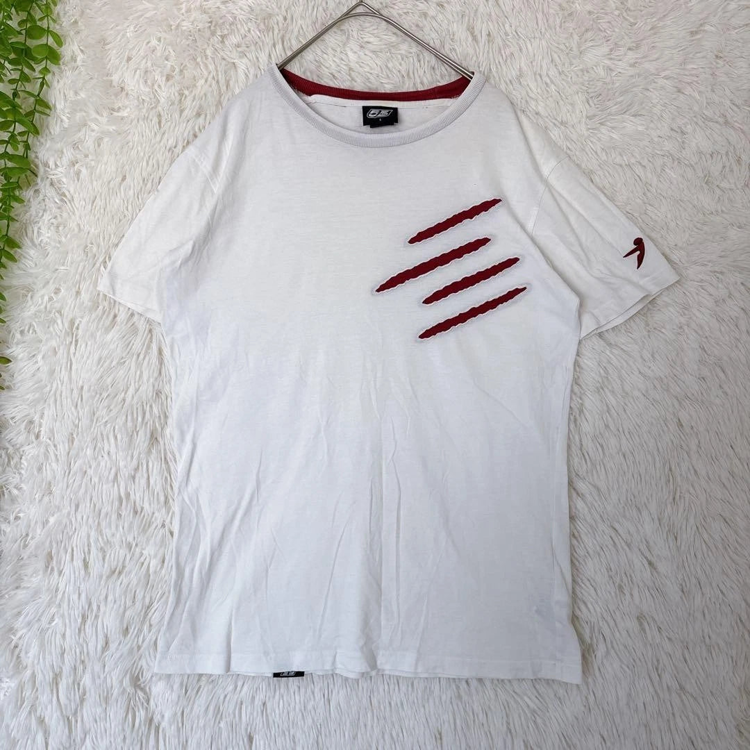 55DSL Crew Neck T-Shirt White Size S Street Style Design
