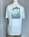 Tommy Bahama Shirt Mens 2XL 3XL White Short Sleeve Parrots Beach T-Shirt