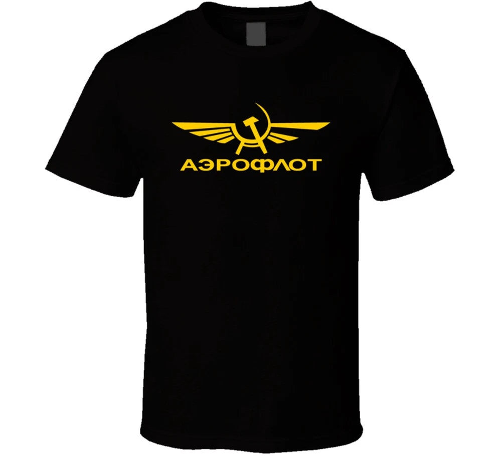 Aeroflot Cccp Russia Russian Airline T Shirt
