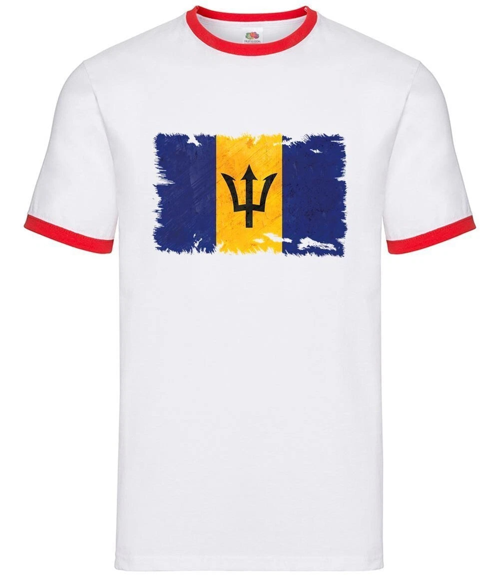 Barbados Grunge Bandiera - Uomo Suoneria - Caraibi Bridgetown Paese Bandiere