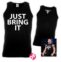 Just Bring It The Rock Brahma Bull Sleeveless Vest Tshirt front/back