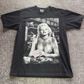 Shaka Wear Marilyn Monroe Poker Graphic T-Shirt Black Large Y2K Streetwear