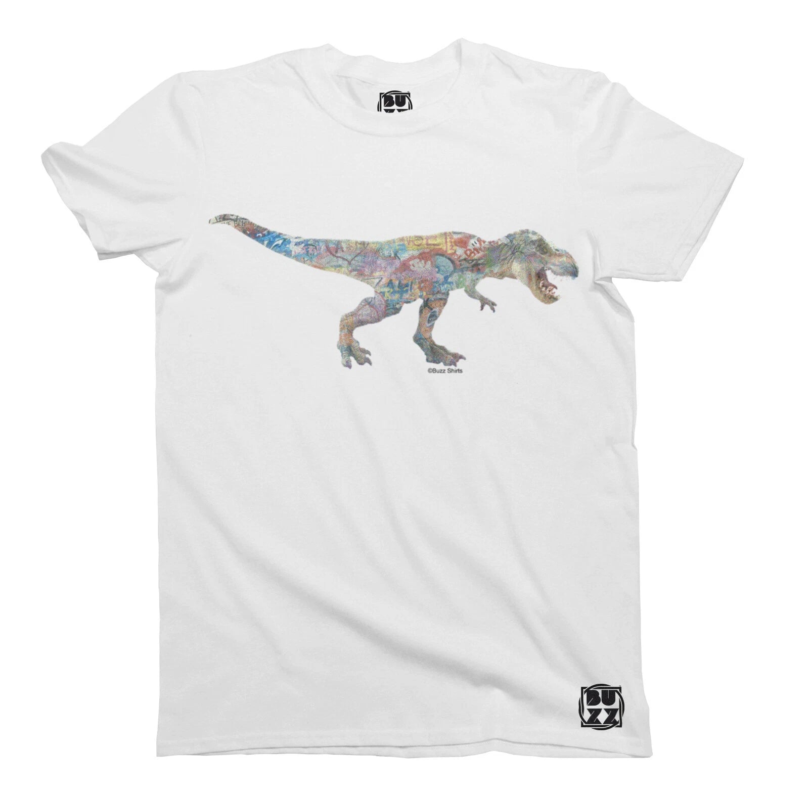 Graffiti Dino Dinosaur  T-Shirt Unisex Mens Ladies Trendy HIPSTER Funny