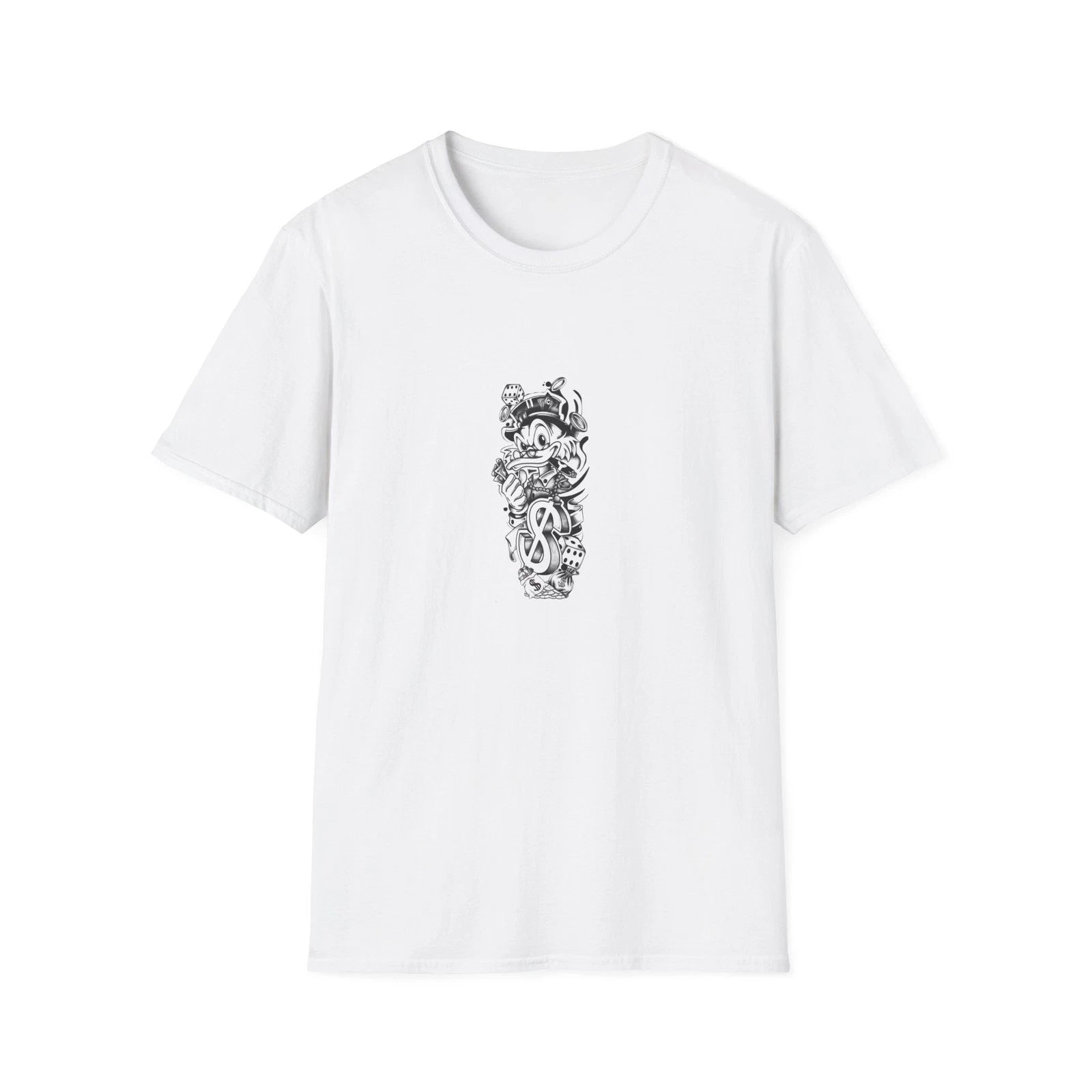 Skull Anchor Tattoo Art T-Shirt | Nautical Skull Illustration