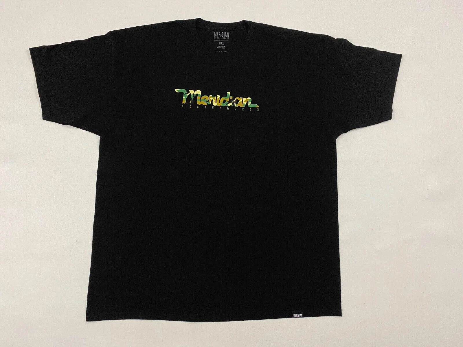 Men's Meridian Skate Boards Graphic Black T Shirt Size XXL