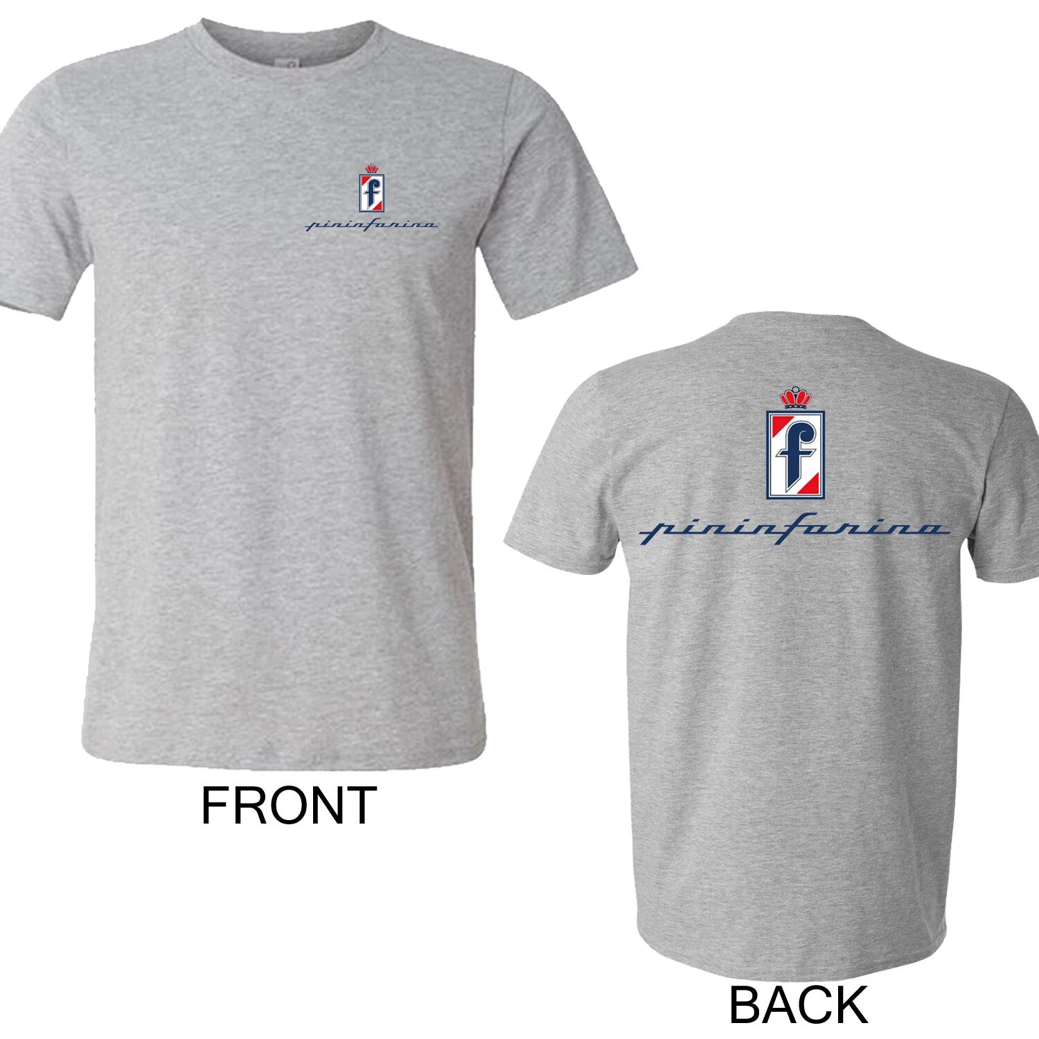 Pininfarina Car Racing Men's Grey Size S to 5XL